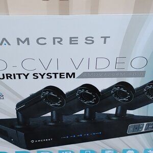 AMCREST Security System 1TB Hard Drive Included, 4 cameras Weather proof, NIGHT